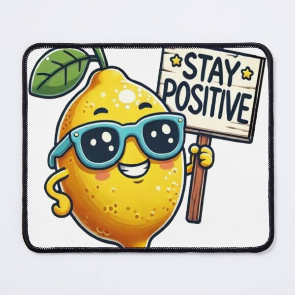 Item preview, Stay Positive Cute Lemon - Fun and Motivational Design designed and sold by NattyGe.