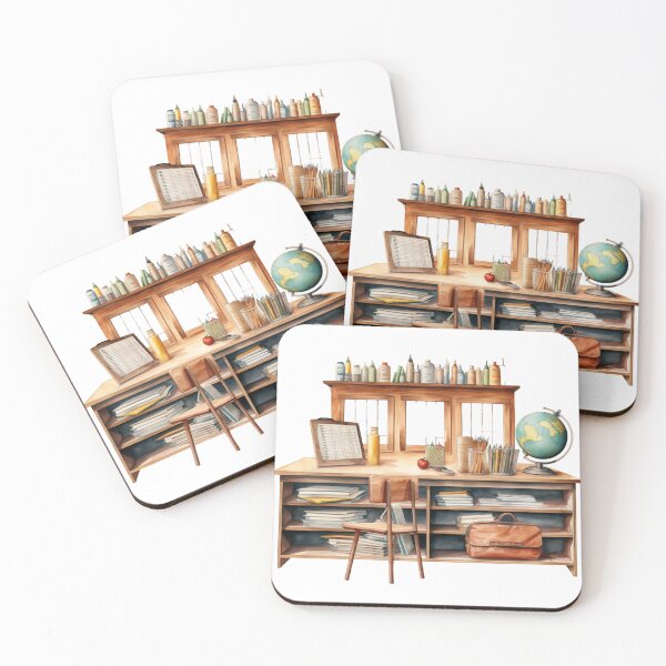 Item preview, Back to School - School Desk designed and sold by GiraffeCreative.