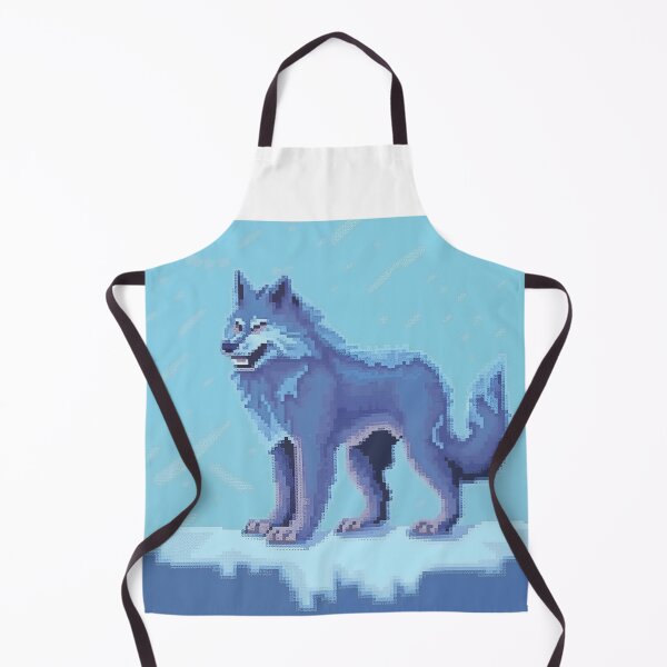 Artikelvorschau, Pixelkunst Schneewolf entworfen und verkauft von SorryCatPlay.