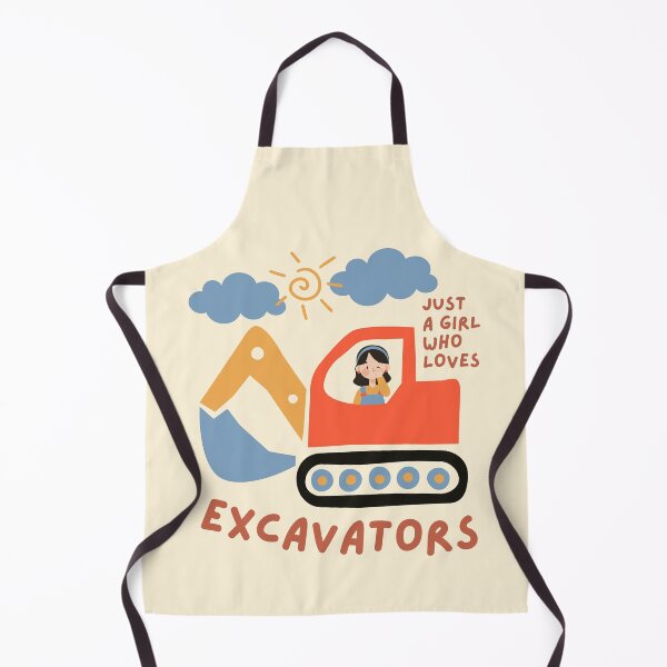 Item preview, Just a Girl Who Loves Excavators designed and sold by Drawings Project.