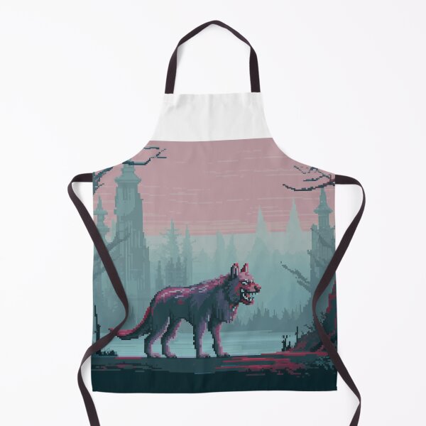 Artikelvorschau, Pixel-Art-Wolfslächeln entworfen und verkauft von SorryCatPlay.