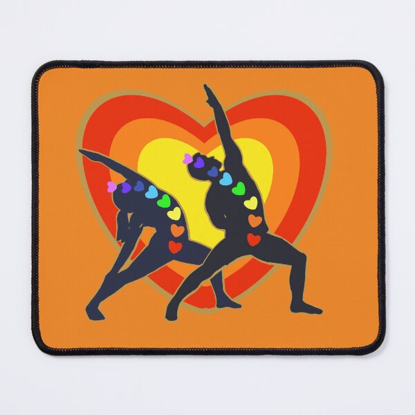 Item preview, Yoga Rainbow Heart Man Woman Chakras  designed and sold by MonicaArtist.