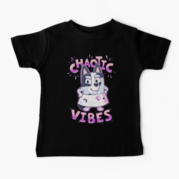 Item preview, Chaotic Vibes Muffin Heeler // Bingo Bandit Chilli Stripe designed and sold by Geekydog.