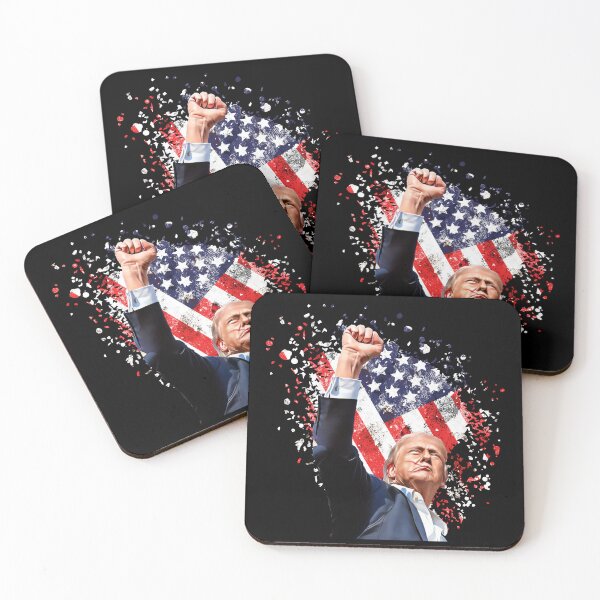 Item preview, President Donald Trump US Election 2024 Fight Never Surrender designed and sold by JollyKRogers.
