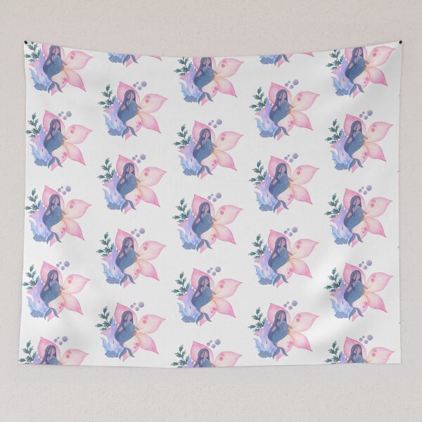 Item preview, Enchanting Mermaid with Flower designed and sold by CritterFish.