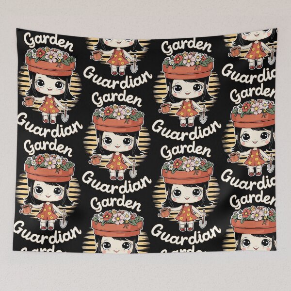 Item preview, Garden Guardian: A Floral Protector in Red, White, and Blue designed and sold by SplashTastic.