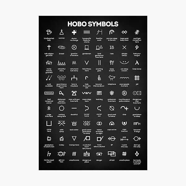 Hobo symbols : coolguides | Hobo symbols, Hobo signs, Symbolic tattoos