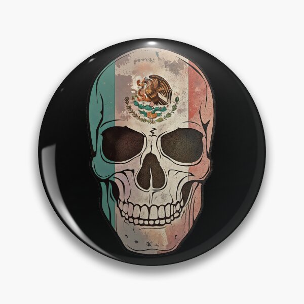 Item preview, Mexican Flag Vintage Style Skull designed and sold by OwnTheAvenue.