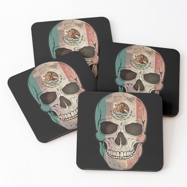 Item preview, Mexican Flag Vintage Style Skull designed and sold by OwnTheAvenue.