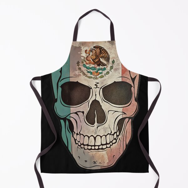 Item preview, Mexican Flag Vintage Style Skull designed and sold by OwnTheAvenue.