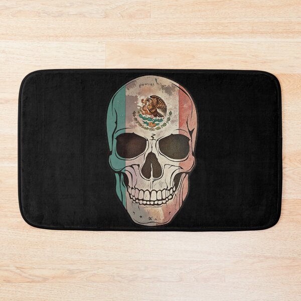 Item preview, Mexican Flag Vintage Style Skull designed and sold by OwnTheAvenue.