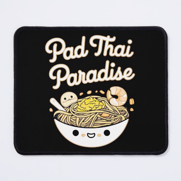 Item preview, Pad Thai Paradise: A Delicious Dream of Orange Noodles, Brown Shrimp, and White Eggs designed and sold by SplashTastic.