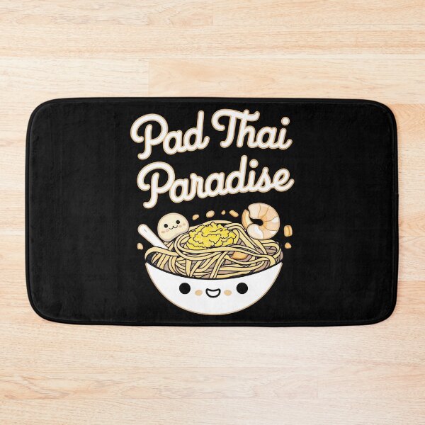 Item preview, Pad Thai Paradise: A Delicious Dream of Orange Noodles, Brown Shrimp, and White Eggs designed and sold by SplashTastic.