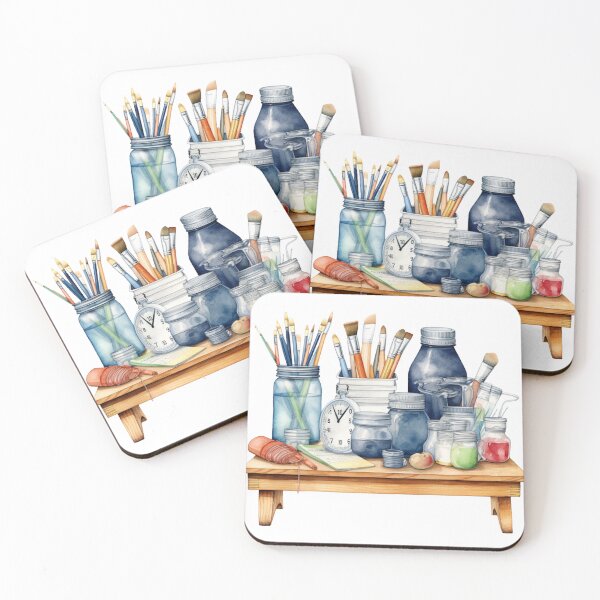 Item preview, Back to School - Art School Objects designed and sold by GiraffeCreative.