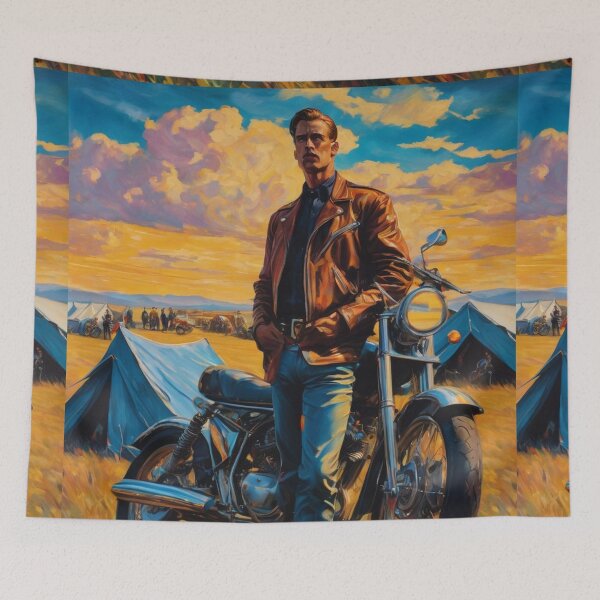 Item preview, Motorcycle rally, first morning designed and sold by tatty58.
