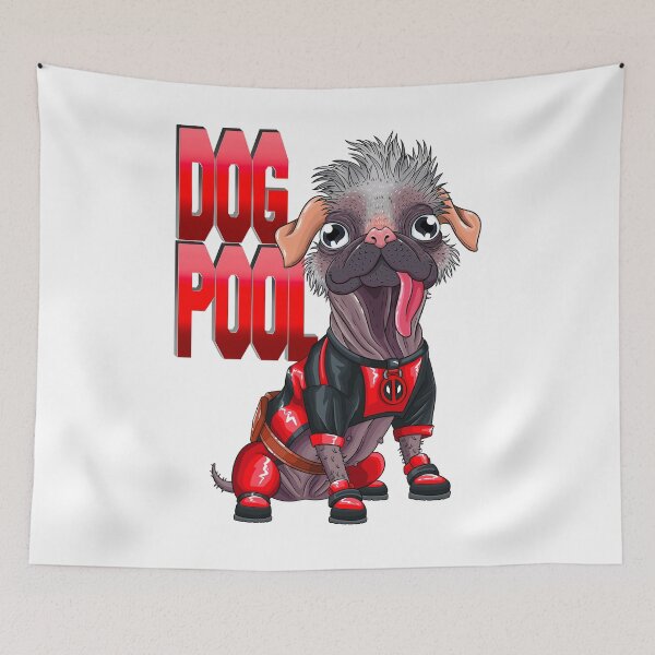 Item preview, DOGPOOOL cartoon dog designed and sold by MariaPencilArt.