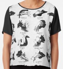Hand Shadows Chiffon Top