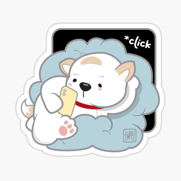 Dog korean - japanese style 03 Sticker
