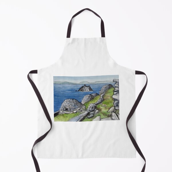 Item preview, The Skelligs, Co. Kerry, Ireland. Watercolour, gouache on 29.7x21cm  paper. designed and sold by crowleyronan123.