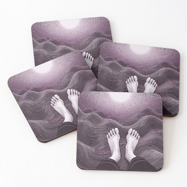 Item preview, Feet, water and sun/purple and black designed and sold by My-fake-places.