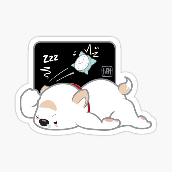 Dog korean - japanese style 04 Sticker