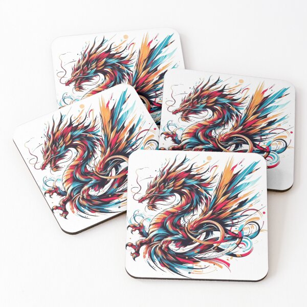Item preview, Modern line art of Chinese dragons designed and sold by kankan22.