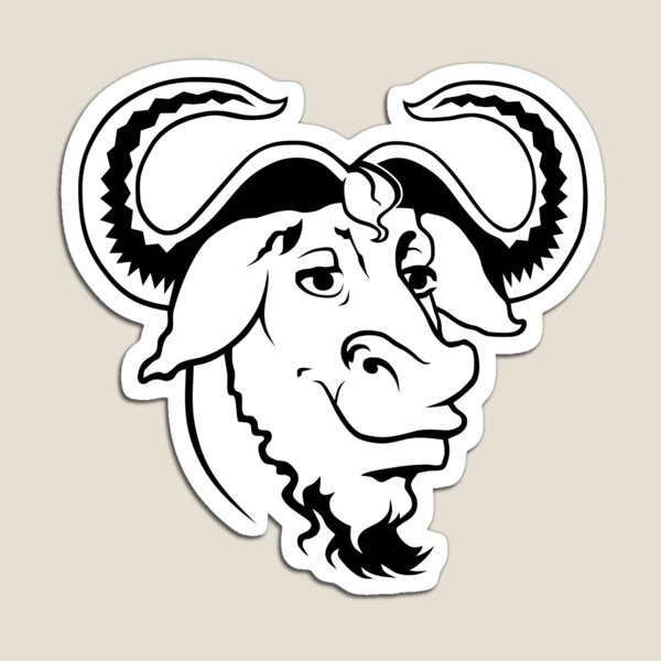Item preview, GNU Head OS Official Logo Mascot T-Shirt designed and sold by Rainwater Merch.