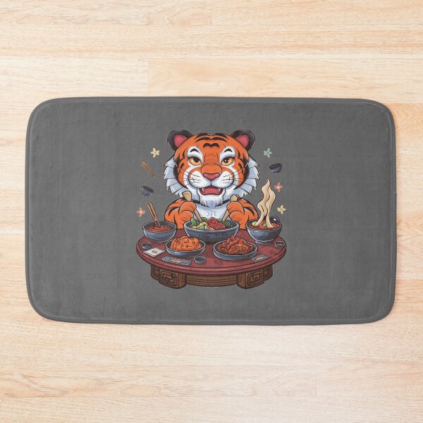 Item preview, Korean Tiger Enjoying Cuisine designed and sold by Globalcitytees.