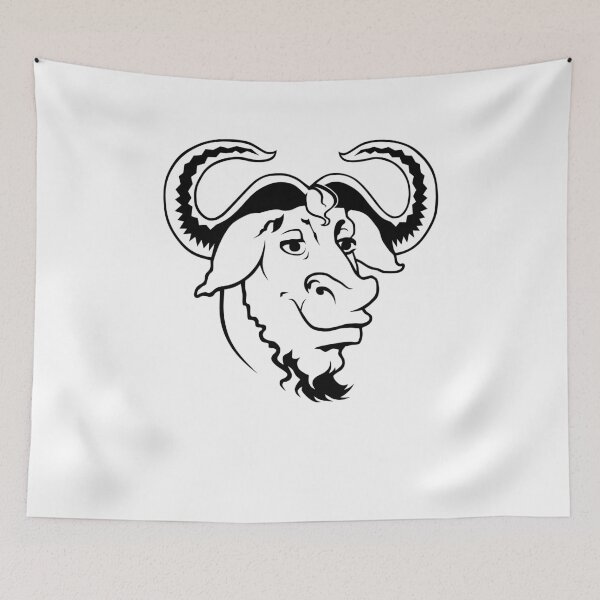 Item preview, GNU Head OS Official Logo Mascot T-Shirt designed and sold by Rainwater Merch.
