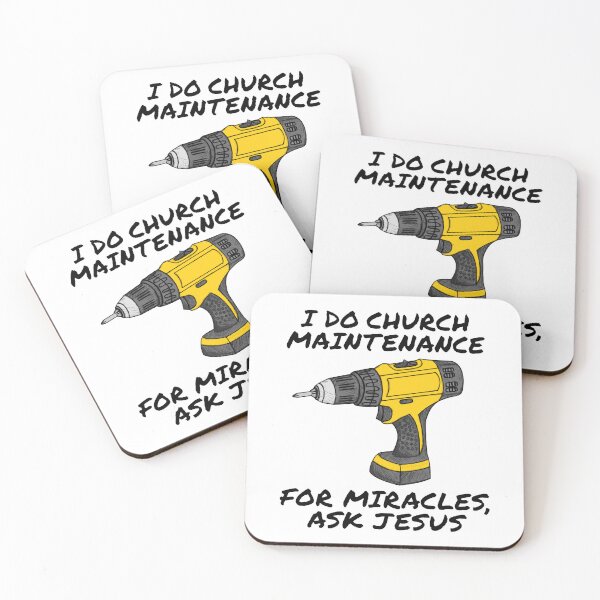 Item preview, I Do Church Maintenance, For Miracles Ask Jesus designed and sold by doodlerob.