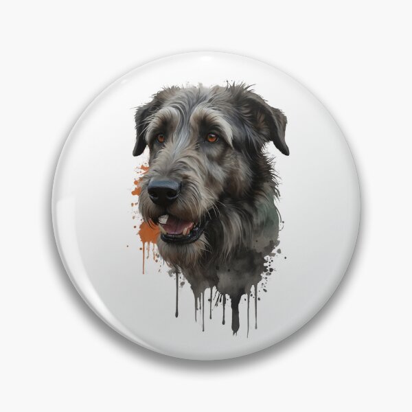 Aperçu de l'œuvre Portrait Regal Irish Wolfhound : force et grâce créée et vendue par ToonTailsStudio.