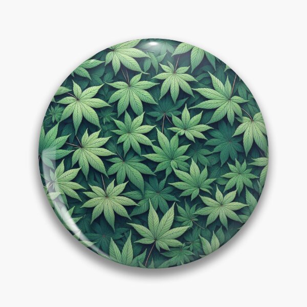 Item preview, Green Japanese Maple Leaves Abstract Pattern designed and sold by Gaborai.
