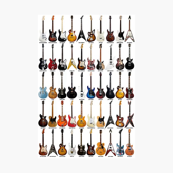 Guitar Legends Photographic Print