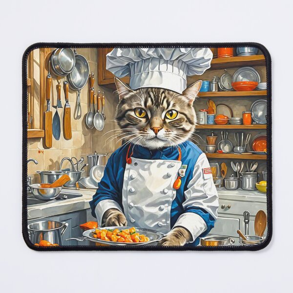 Item preview, Cat Cooking Fish designed and sold by BonNikos.