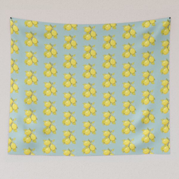 Item preview, Kawaii Happy Lemons illustration  designed and sold by YaraCuteArt.