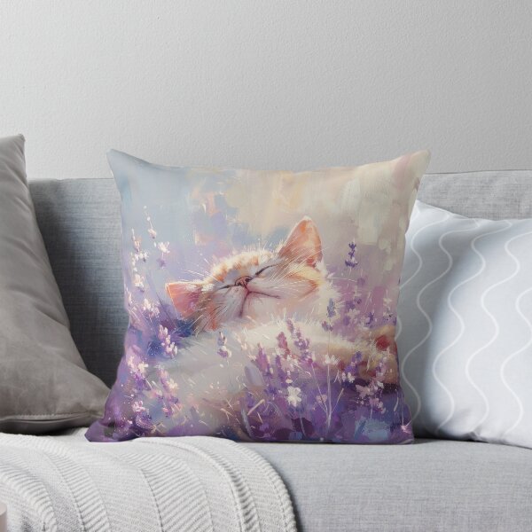 Item preview, Blissful Kitten in Lavender Field designed and sold by palmyst.