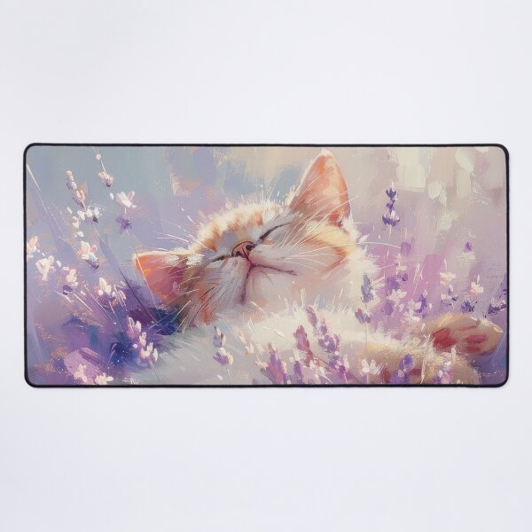 Item preview, Blissful Kitten in Lavender Field designed and sold by palmyst.