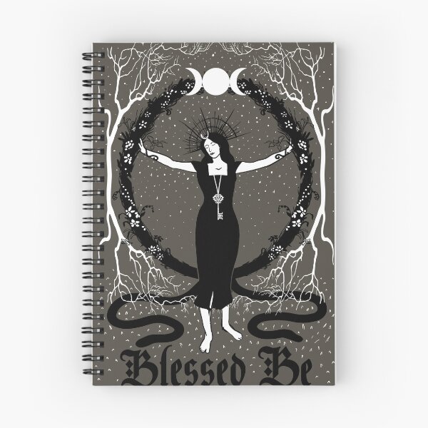 Aperçu de l'œuvre Hecate Print - Blessed Be - Dessiné à la main - Witchy Print créée et vendue par DreamersPlan.