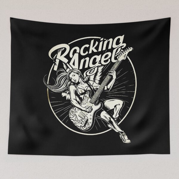 Item preview, Rocking Angel: A Fusion of Heaven and Rock and Roll designed and sold by SplashTastic.