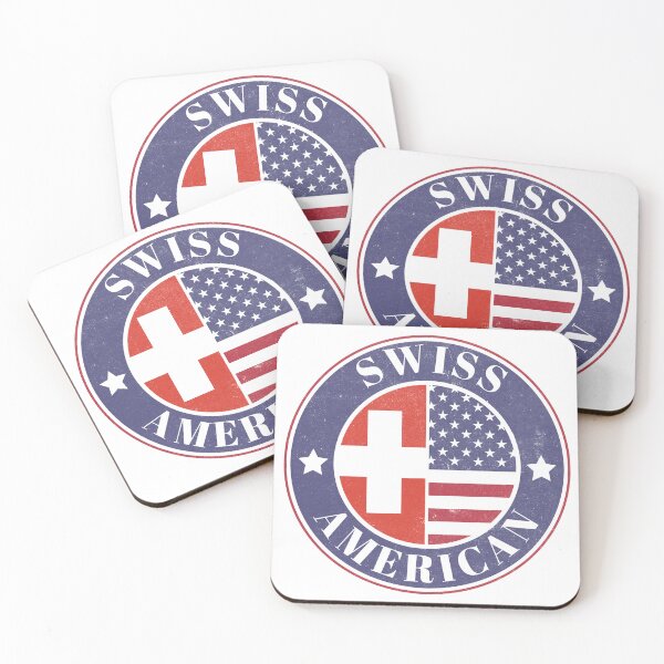 Item preview, Proud Swiss-American Badge - Switzerland Flag designed and sold by chrisrivait.