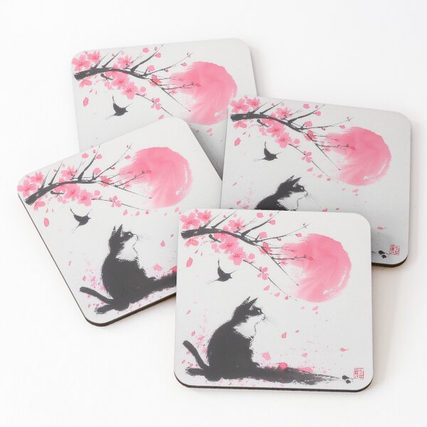 Item preview, Cherry Blossom Cat designed and sold by palmyst.