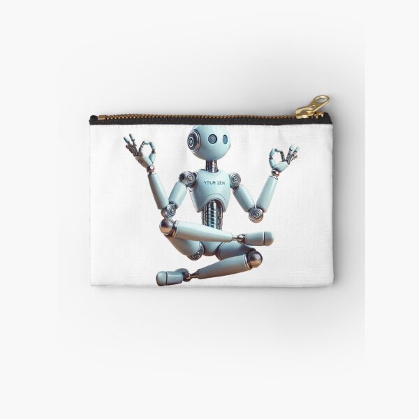 Item preview, Zen Robot in Meditation Pose - Peaceful and Futuristic Design designed and sold by NattyGe.