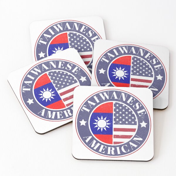 Item preview, Proud Taiwanese-American Badge - Taiwan Flag designed and sold by chrisrivait.