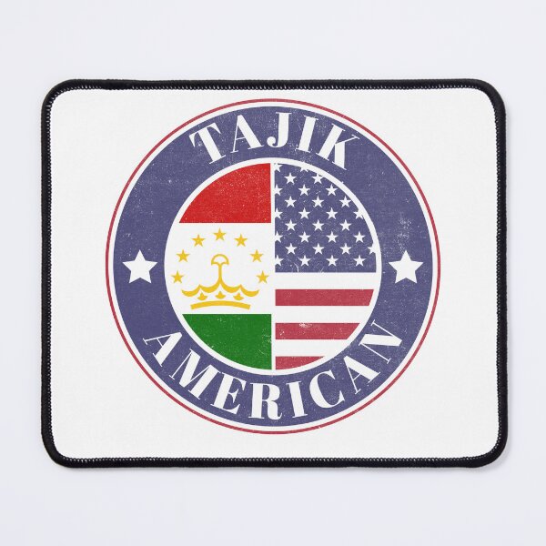 Item preview, Proud Tajik-American Badge - Tajikistan Flag designed and sold by chrisrivait.