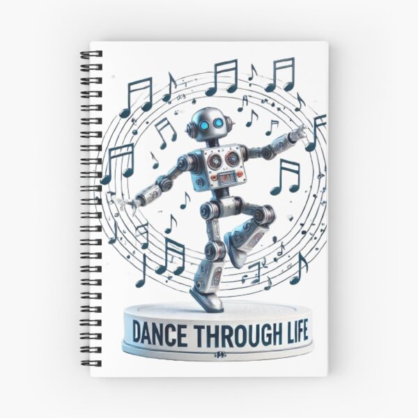 Item preview, Dancing Robot with Music Notes - Joyful Life Design designed and sold by NattyGe.