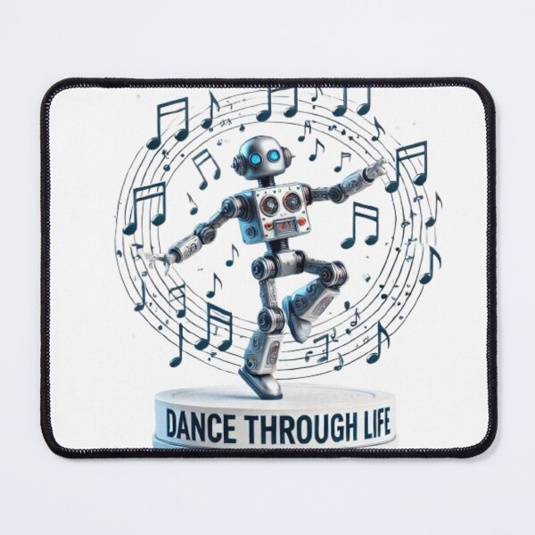 Item preview, Dancing Robot with Music Notes - Joyful Life Design designed and sold by NattyGe.