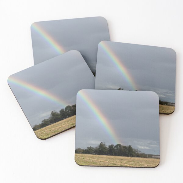 Item preview, Rainbow over a field  designed and sold by maventalk.