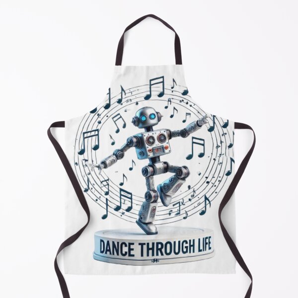 Item preview, Dancing Robot with Music Notes - Joyful Life Design designed and sold by NattyGe.