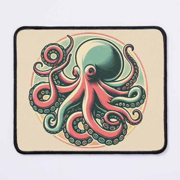 Item preview, Octopus (Retro) V.2 designed and sold by Bubble-Boris.