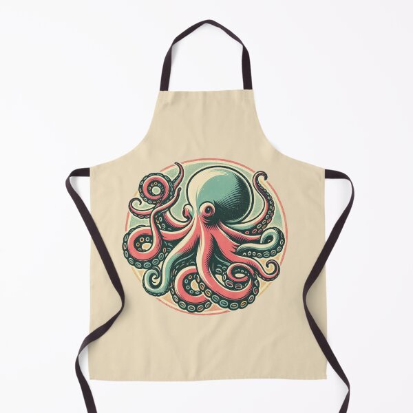 Item preview, Octopus (Retro) V.2 designed and sold by Bubble-Boris.